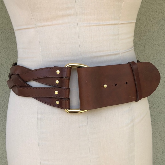 Theory Accessories - Theory oversized braided leather belt